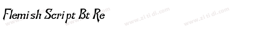 Flemish Script Bt Re字体转换